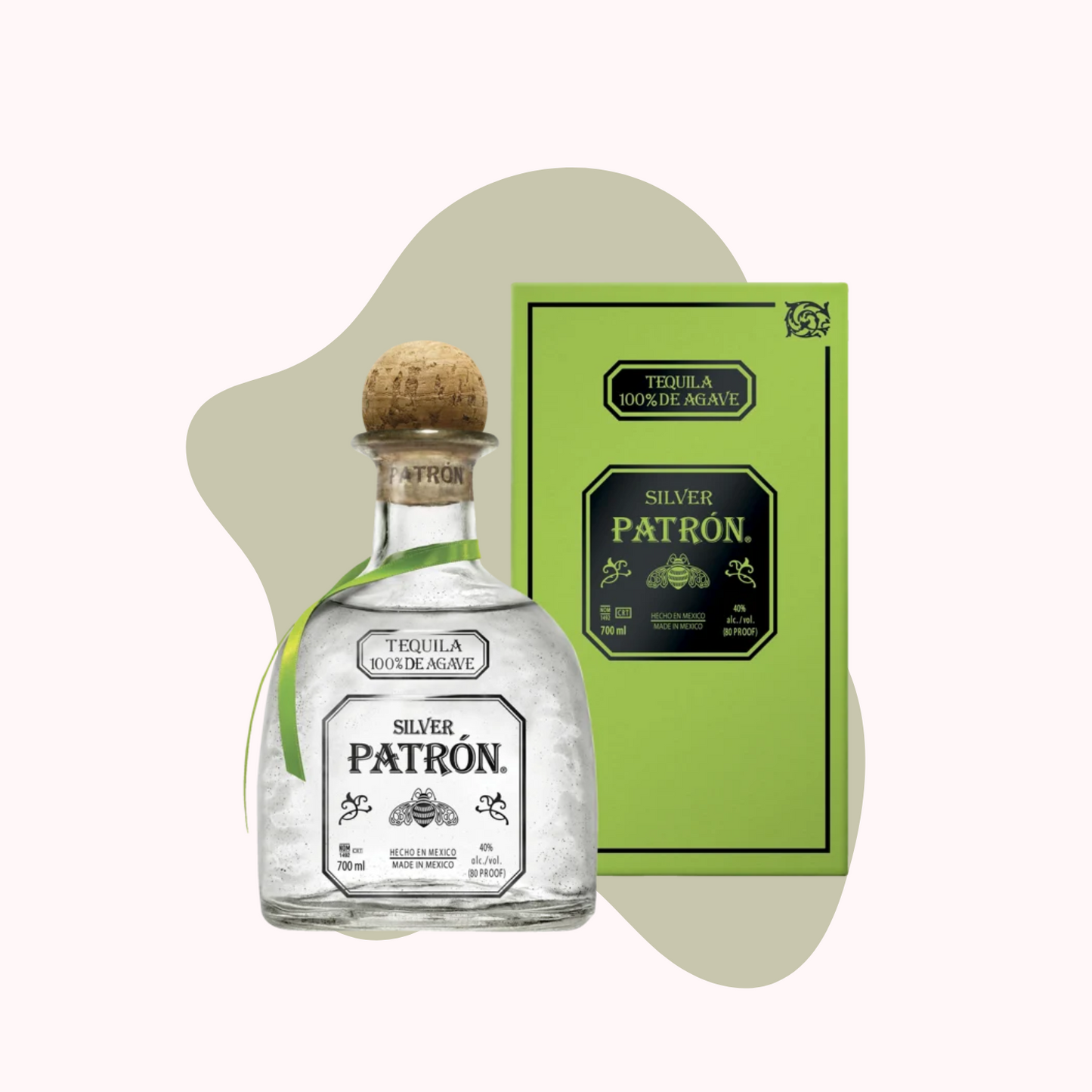 Patrón Silver Agave Tequila 700mL